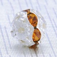 Boules rondes strass topaz 8 mm
X 10
