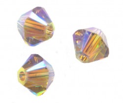 TOUPIES SWAROVSKI® ELEMENTS 4 mm  GREIGE AB2X / 50 perles