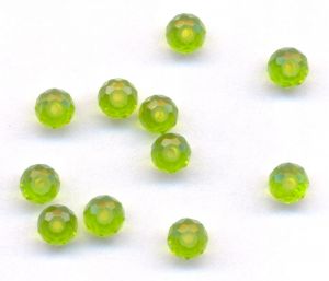   Perles crystal 3 x 4 mm
green
X 100 