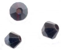 Toupies en crystal 4 mm
Jet hematite
X 100 