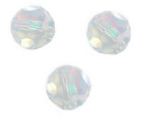 Perles cristal swarovski Rondes 5000 4 mm AB
White opal  AB 
Qte : 20