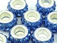 Perles Lampwork , perles de Murano et argent 
14 x 9 et trou 4.5 mm .  925 silver
x 10