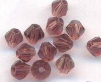  Toupies 4 mm
crystal de boheme
Purple red
X 100 