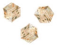 Perles cubes Swarovski 4 mm ( 5601 )
Crystal golden shadow
X 8 