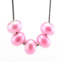  Perles Lampwork , perles de Murano et argent 925
14 x 8 et trou 4.5 
X 5