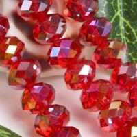 Perles crystal rouge AB
6x4mm
X 29