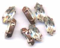 Navettes bronze et crystal
15 x 7
X 3