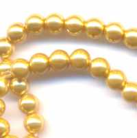  Perles Nacrées Rondes gold
4mm 
X 20