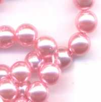 Perles rondes Nacrées 6 mm 
X 10 