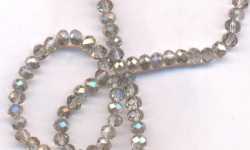  Perles crystal 3 x 4 mm
dianond silver
X 100