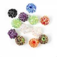  Boules rondes strass disco mixte
12 mm
X 10 