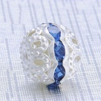  Boules rondes strass blue 10 mm
X 10
