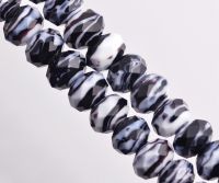 Perles Lampwork , perles de Murano black
12 x 8 mm 
X 10 