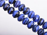  Perles Lampwork , perles de Murano dark blue
12 x 8 mm 
X 10