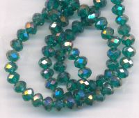 Perles cristal emerald AB
6x4mm 
70pcs