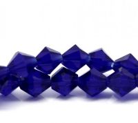 Perles sapphire Verre crystal
 6mm
X 48