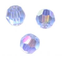 Perles cristal swarovski Rondes 5000 4 mm AB
Light sapphire AB 
Qte : 20