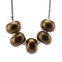 Perles Lampwork , perles de Murano et argent 925
14 x 4 et trou 4.5.
X 5 