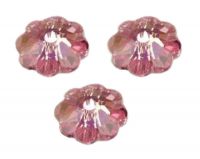 Perles fleur Swarovski
 light rose AB 6 mm ( 3700 )
X 10