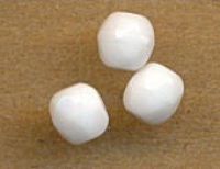 PERLES FACETTES DE BOHEME 3 mm 
CHALKWHITE
X 100 perles