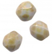 PERLES FACETTES DE BOHEME 
6mm 
25 perles OPAQUE MIXTE BLEU/VERT CERAMIQUE