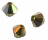 TOUPIES SWAROVSKI® ELEMENTS 
4mm AB 
OLIVINE DORADO
X 50 perles 