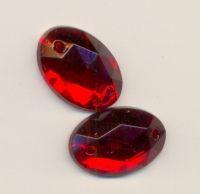 Cabochon a coudre INDIAN RED<br />
X 1  