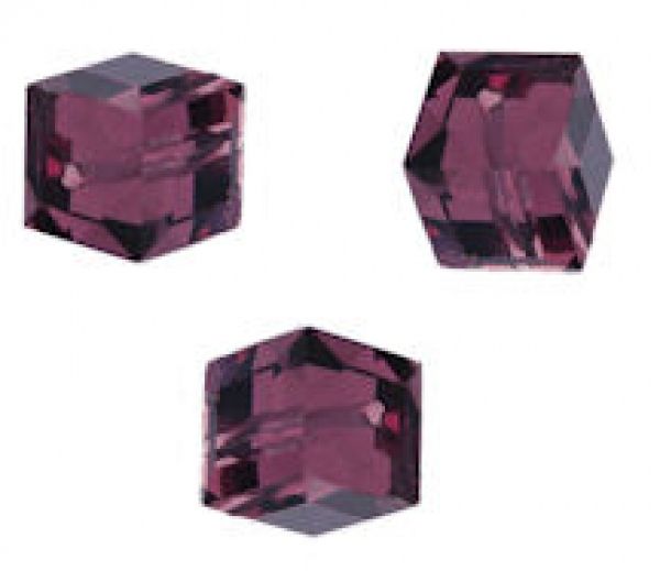 Perles cubes Swarovski 6 mm ( 5601 )
Amethyst
X 1