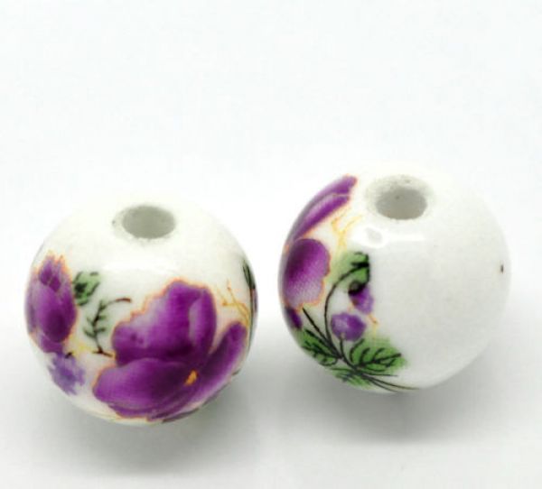 Perles ceramique
12 mm
fleur
X 5